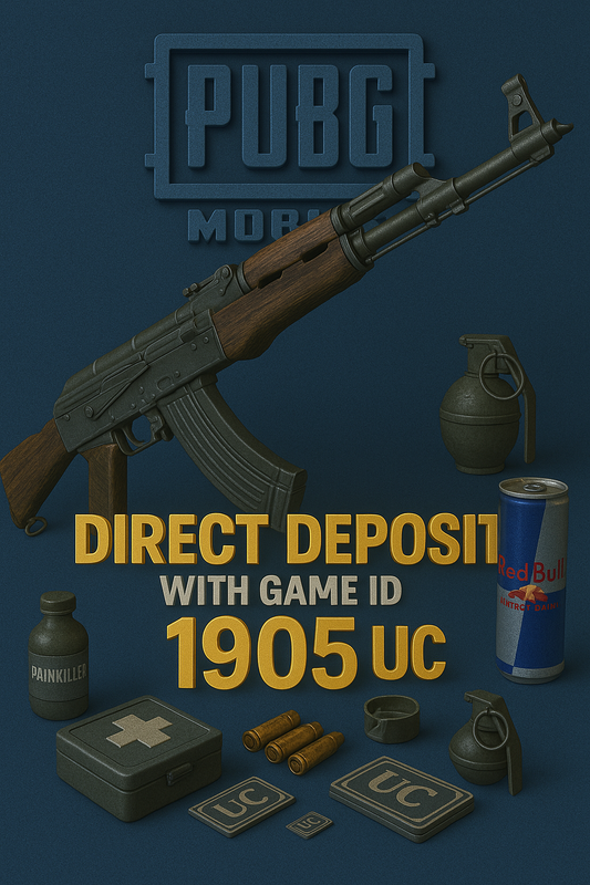 PUBG Mobile 1905 UC Direct Deposit With Game ID
