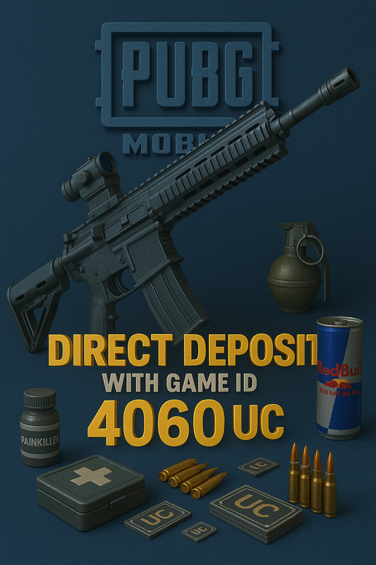 PUBG Mobile 4064 UC Direct Deposit With Game ID